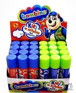 Klej w sztyfcie 9g 24 szt. Bambino DI248 Klej w sztyfcie 9g 24 szt. Bambino DI248
