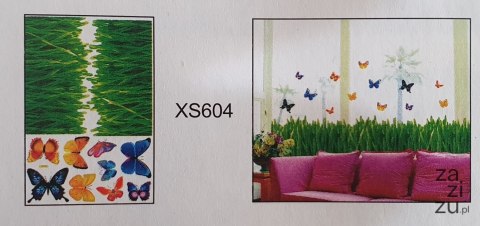 Naklejki na ścianę piankowe MOTYLE NA ŁĄCE XS-604 Naklejki na ścianę piankowe MOTYLE NA ŁĄCE XS-604