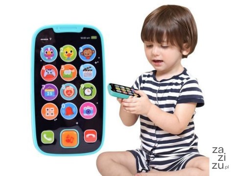 Pierwszy TELEFON dla dziecka na baterie NIEBIESKI | ZA2831 NI Pierwszy TELEFON dla dziecka na baterie NIEBIESKI | ZA2831 NI