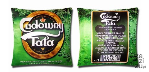 Poduszka 20x20 Cudowny Tata M28 Poduszka 20x20 Cudowny Tata M28