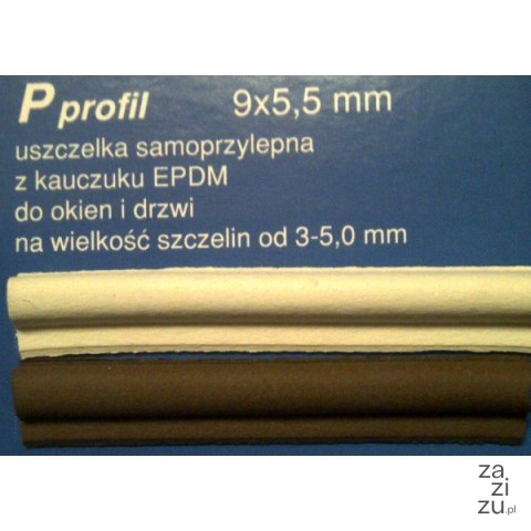 Uszczelka profilowana biała 6mm Uszczelka profilowana biała 6mm