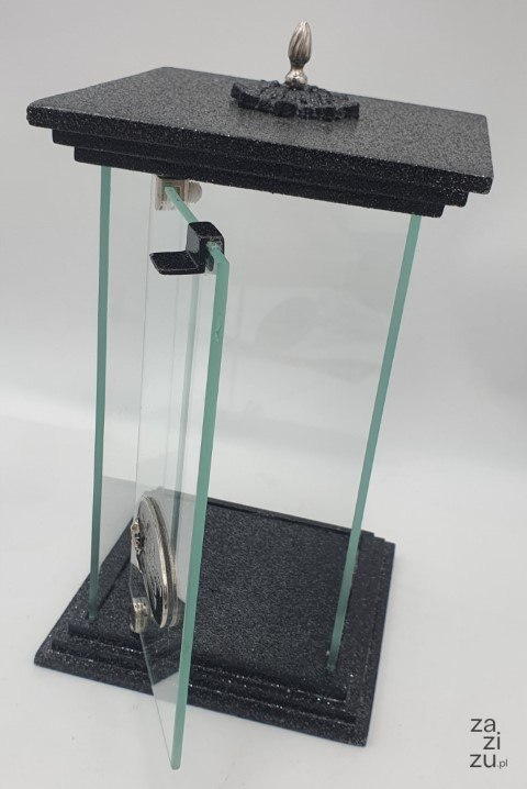 Znicz kapliczka metal 16x16x28cm ŻYCIE JEST TYLKO....... Znicz kapliczka metal 16x16x28cm ŻYCIE JEST TYLKO.......