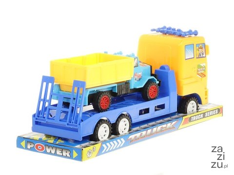 Auto z lawetą i ciężarówką 28,5x11,5x8,5cm Auto z lawetą i ciężarówką 28,5x11,5x8,5cm