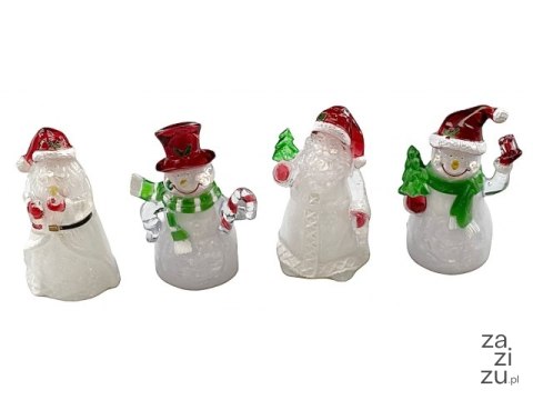 Figurka świąteczna led mix MIKOŁAJ/BAŁWAN 7018-21 Figurka świąteczna led mix MIKOŁAJ/BAŁWAN 7018-21