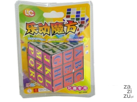 Kostka rubika 6x6cm cyferki literki na blistrze | ZA-0666RA Kostka rubika 6x6cm cyferki literki na blistrze | ZA-0666RA