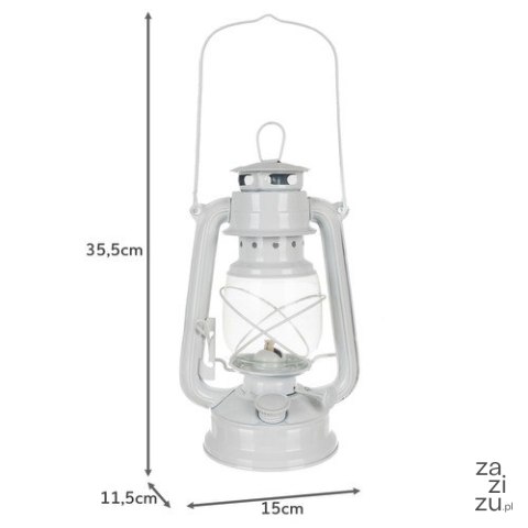 Lampa naftowa 24 cm biała 20693 Lampa naftowa 24 cm biała 20693