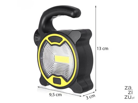 Lampa warsztatowa mocna led cob z uchwytem | 11303_Y ŻÓŁTY Lampa warsztatowa mocna led cob z uchwytem | 11303_Y ŻÓŁTY