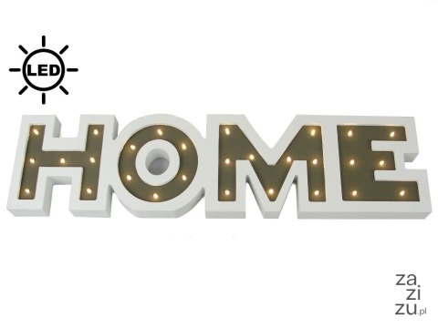 Napis,dekoracja na ścianę led HOME na ścianę wym.60x15x3,5 cm Napis,dekoracja na ścianę led HOME na ścianę wym.60x15x3,5 cm