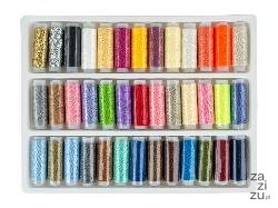 Nici zestaw w plastikowej walizce op. 39szt. x 100m | NIT-1108 Nici zestaw w plastikowej walizce op. 39szt. x 100m | NIT-1108