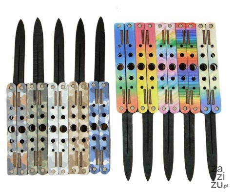 Nóż 5szt. drewniany motylkowy 14 cm | P1422 Nóż 5szt. drewniany motylkowy 14 cm | P1422