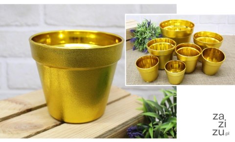 Osłonka dekoracyjna ZŁOTA plastik 18x15 cm XGC-118 Osłonka dekoracyjna ZŁOTA plastik 18x15 cm XGC-118