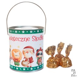 Pralinki - skarbonka z wciskanym wieczkiem i uchwytem 