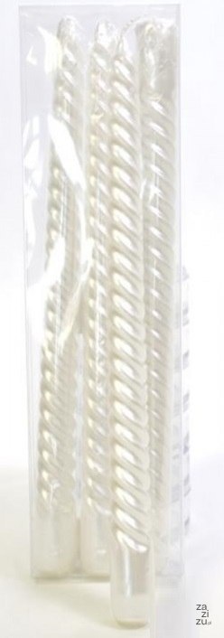 Świeczki kręcone metalizowane 31 cm 4szt Świeczki kręcone metalizowane 31 cm 4szt