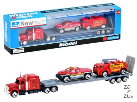 Zestaw straż pożarna laweta + autka DieCast ZA2076 Zestaw straż pożarna laweta + autka DieCast ZA2076