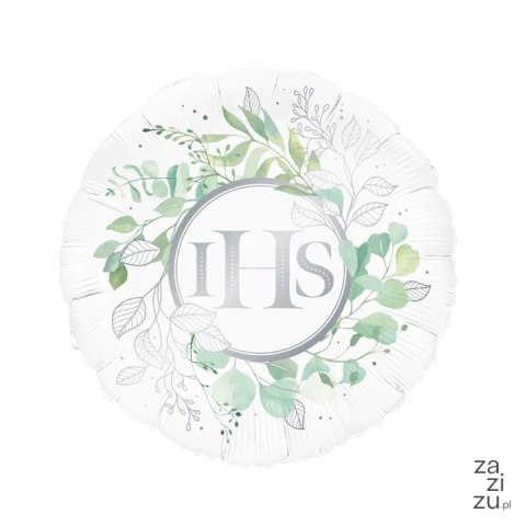 Balon foliowy IHS Eukaliptus srebrny 45cm 131916 Balon foliowy IHS Eukaliptus srebrny 45cm 131916