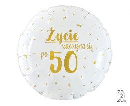 Balon foliowy Życie zaczyna się po 50 FG-OZ50