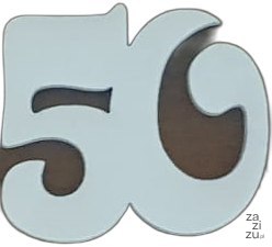Cyfry drewniane białe ażurowe 5x5cm "50" 10szt. Cyfry drewniane białe ażurowe 5x5cm "50" 10szt.