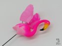 Dekoracja plastikowa FLAMING 13x16cm, wys. 74cm