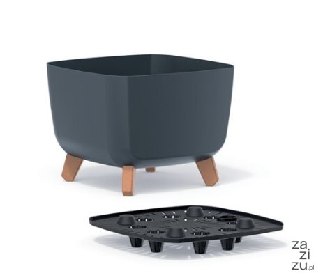 Doniczka GRACIA SQUARE 29cm - antracytowy Doniczka GRACIA SQUARE 29cm - antracytowy