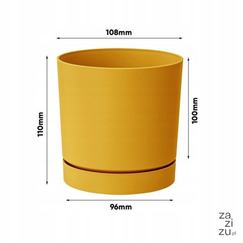 Doniczka TUBO PM 11cm - musztardowy Doniczka TUBO PM 11cm - musztardowy