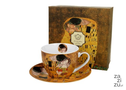 Filiżanka ze spodkiem 280ml THE KISS by Gustav Klimt Filiżanka ze spodkiem 280ml THE KISS by Gustav Klimt
