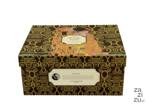Filiżanki ze spodkami 250ml komplet 2szt. THE KISS BROWN by Gustav Klimt Filiżanki ze spodkami 250ml komplet 2szt. THE KISS BROWN by Gustav Klimt