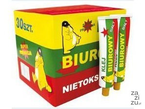 Klej 30szt. biurowy w tubce biały Klej 30szt. biurowy w tubce biały