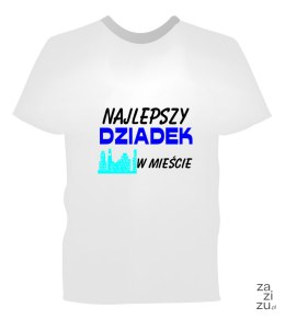 Koszulka biała NAJLEPSZY DZIADEK W MIEŚCIE KOB 63
