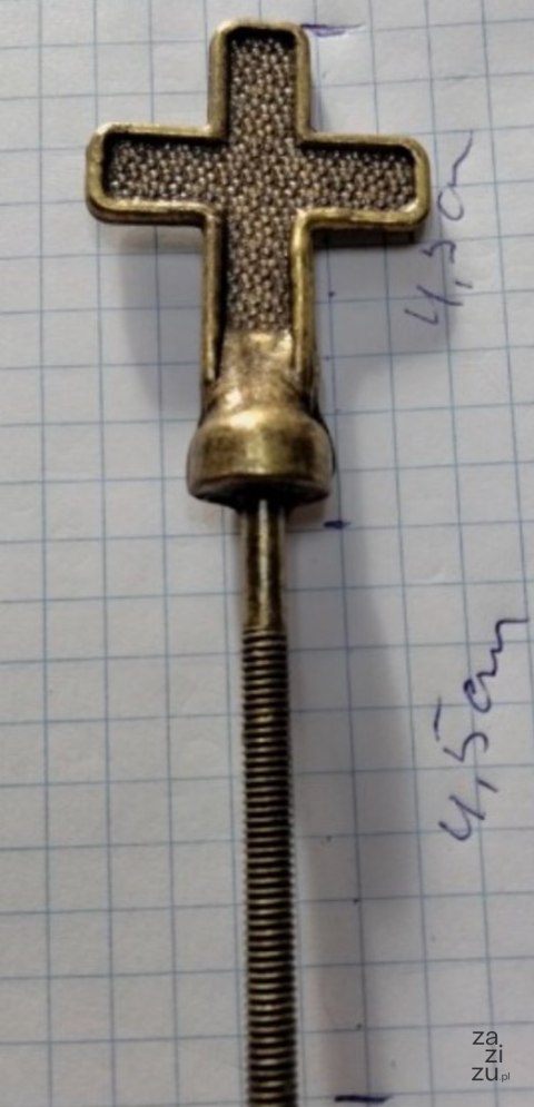 Krzyżyk metalowy na urnę urny 4,5 cm - 10 szt Krzyżyk metalowy na urnę urny 4,5 cm - 10 szt