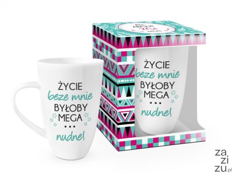 Kubek Życie beze mnie byłoby mega nudne 400 ml All about me Kubek Życie beze mnie byłoby mega nudne 400 ml All about me