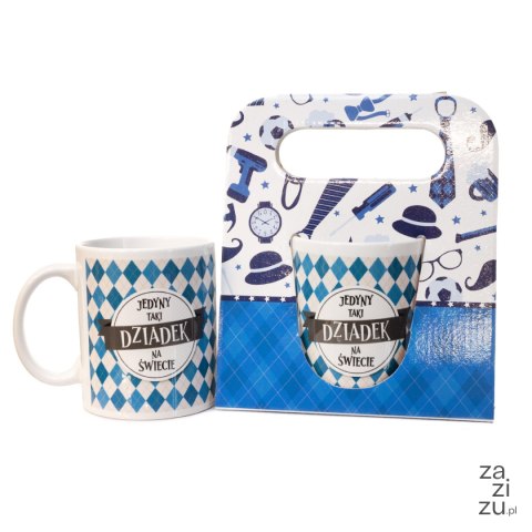 Kubek ceramiczny w ozdobnym opakowaniu "Jedyny taki Dziadek na świecie" Kubek ceramiczny w ozdobnym opakowaniu "Jedyny taki Dziadek na świecie"