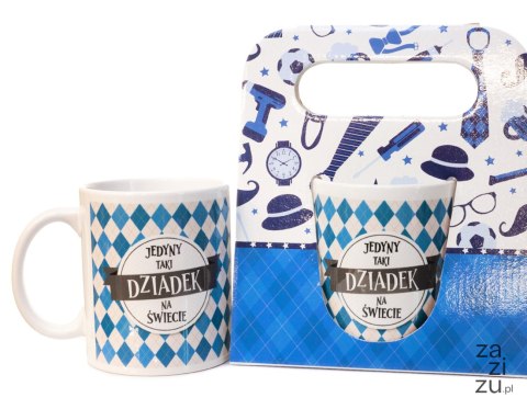 Kubek ceramiczny w ozdobnym opakowaniu "Jedyny taki Dziadek na świecie" Kubek ceramiczny w ozdobnym opakowaniu "Jedyny taki Dziadek na świecie"