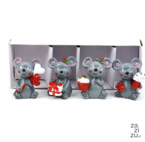 Myszki akrylowe figurki walentynkowe 4cm 4szt. | RD8B-1510 Myszki akrylowe figurki walentynkowe 4cm 4szt. | RD8B-1510
