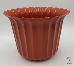 Osłonka muszelka 18cm terakota