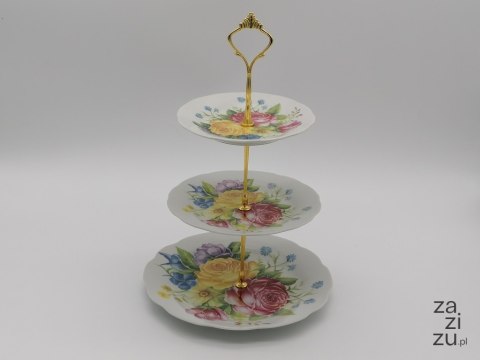 Patera ceramiczna 3-poziomowa śr. 22,5/17,5/15cm Patera ceramiczna 3-poziomowa śr. 22,5/17,5/15cm