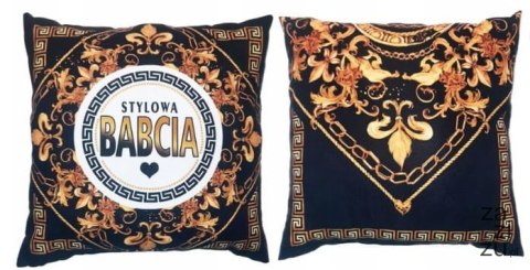 Poduszka 35x35 Stylowa Babcia złote lilie | S183 Poduszka 35x35 Stylowa Babcia złote lilie | S183
