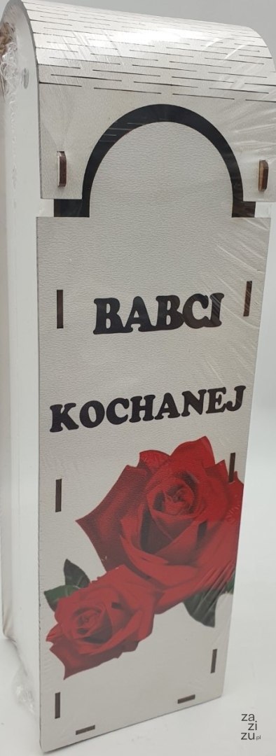 Skrzynka na wino drewniana BABCI KOCHANEJ NR05 Skrzynka na wino drewniana BABCI KOCHANEJ NR05