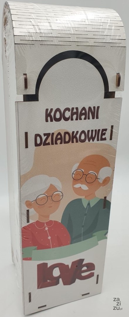 Skrzynka na wino drewniana KOCHANI DZIADKOWIE LOVE NR06 Skrzynka na wino drewniana KOCHANI DZIADKOWIE LOVE NR06