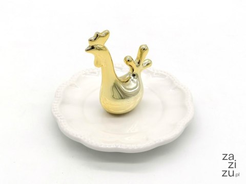 Talerz ceram z kurczakiem 4szt wym. 11,6x9,6cm Talerz ceram z kurczakiem 4szt wym. 11,6x9,6cm