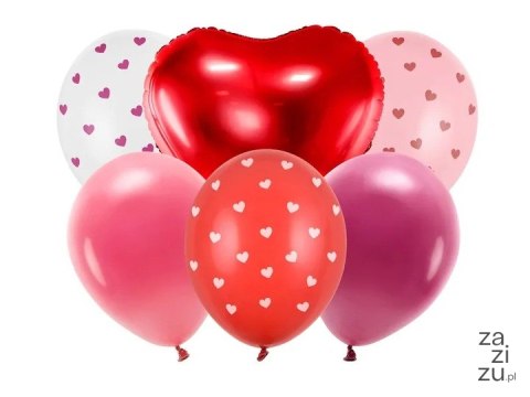 Zestaw balonów Be mine valentine, mix ZB1 Zestaw balonów Be mine valentine, mix ZB1
