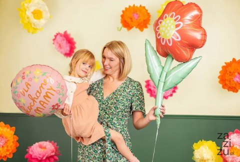 Balon foliowy ''Dla kochanej mamy'' 45cm mix | FB210 Balon foliowy ''Dla kochanej mamy'' 45cm mix | FB210