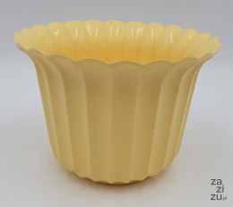 Doniczka / osłonka MUSZELKA 9 cm JASNO ŻÓŁTA 20 szt
