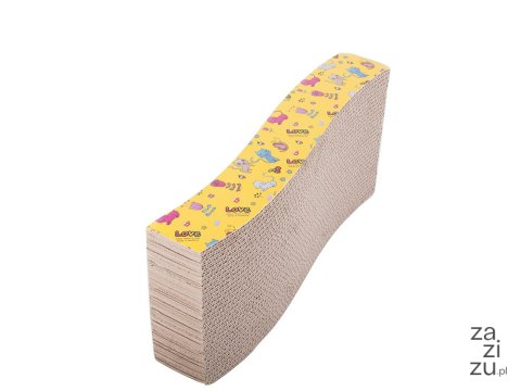 Drapak tekturowy dla kota poziomy fala kocimiętka 19312 43x23xh7cm Drapak tekturowy dla kota poziomy fala kocimiętka 19312 43x23xh7cm
