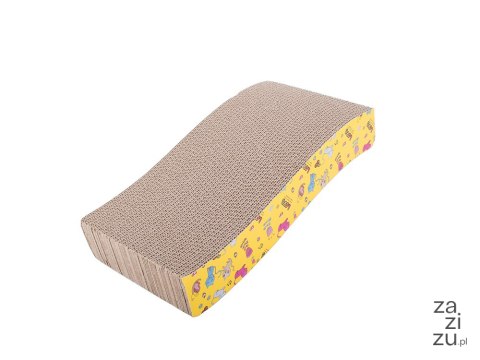 Drapak tekturowy dla kota poziomy fala kocimiętka 19312 43x23xh7cm Drapak tekturowy dla kota poziomy fala kocimiętka 19312 43x23xh7cm