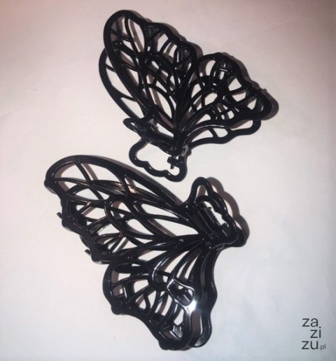 Klamra czarna motyl metal 12szt. | 1651 Klamra czarna motyl metal 12szt. | 1651