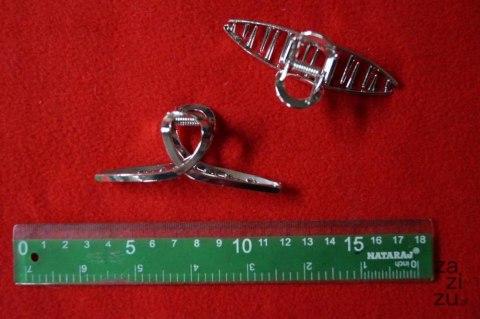 Klamra srebrna metal 12szt. | 1652 Klamra srebrna metal 12szt. | 1652