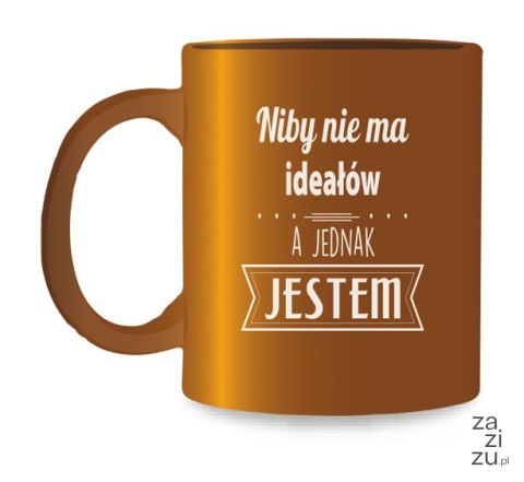 Kubek złoty NIBY NIE MA IDEAŁÓW.. KZK03 Kubek złoty NIBY NIE MA IDEAŁÓW.. KZK03