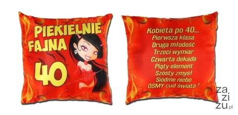 Poduszka Piekielnie fajna 40 | S134 Poduszka Piekielnie fajna 40 | S134
