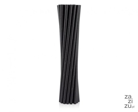 Rurki słomki pap. czarne, 6x197mm / 12 sztx12kpl RP-CZ12 Rurki słomki pap. czarne, 6x197mm / 12 sztx12kpl RP-CZ12