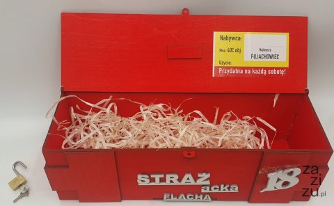 Skrzynka na alkohol STRAŻacka FLACHA "18" Skrzynka na alkohol STRAŻacka FLACHA "18"